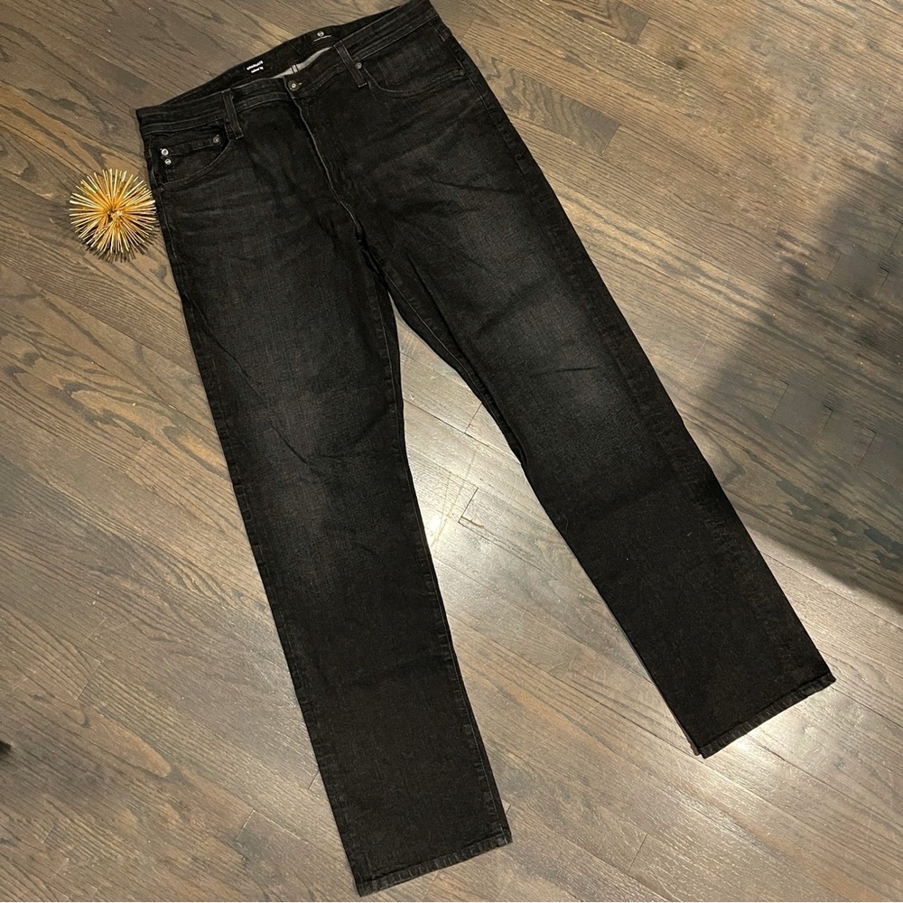 AG Adriano Goldschmeid Mens Jeans Graduate Black Tailored Leg 36x34 - Picture 2 of 7